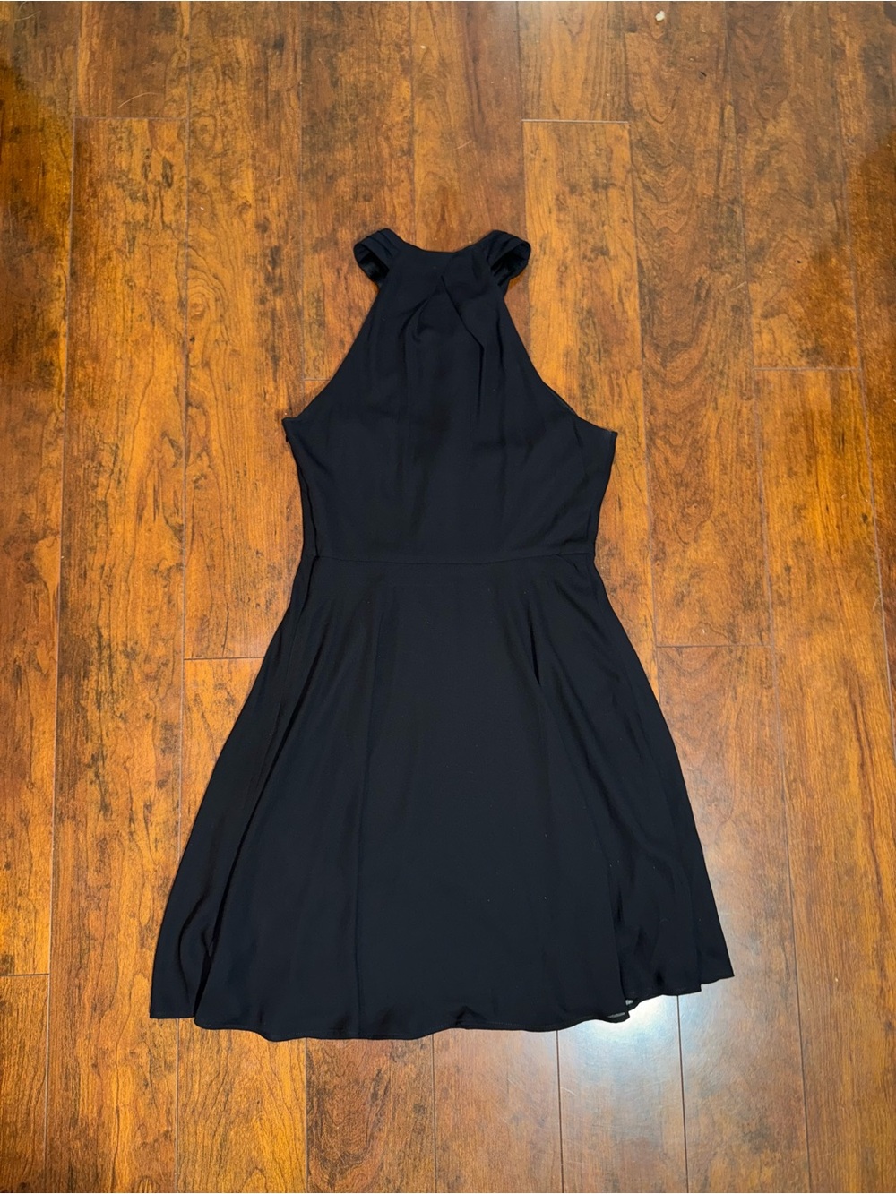 Express One-Shoulder Black A-Line Dress